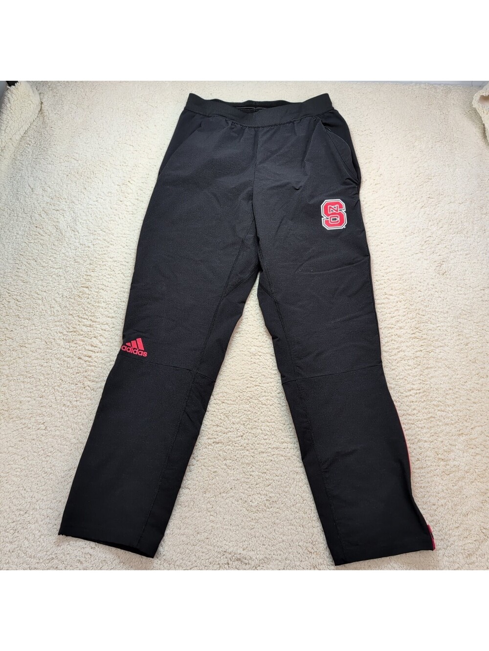 Adidas NC State Track Pants Men’s Medium Black Player Issued Team Gear
